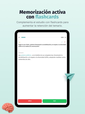 Typed AI: Tests de oposiciones iPad screenshot 2