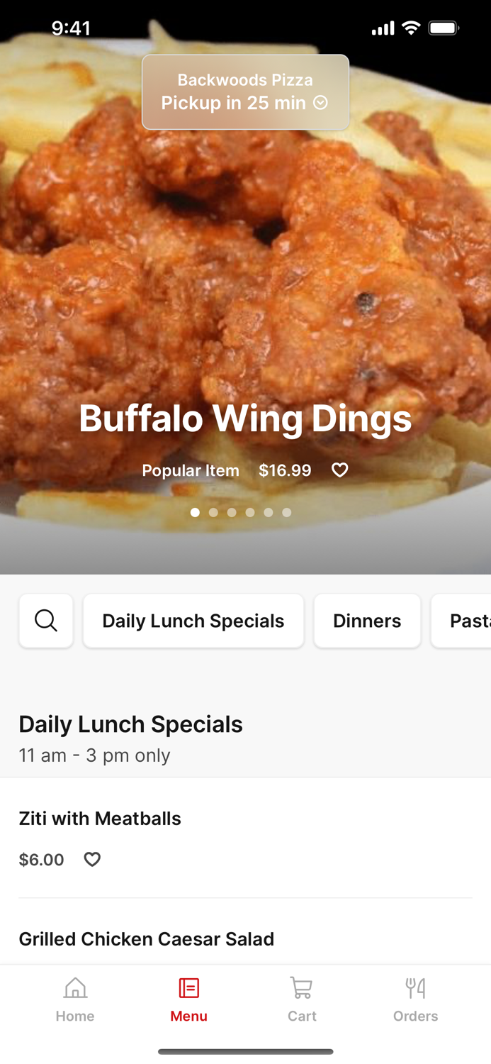 Backwoods Pizza To Go