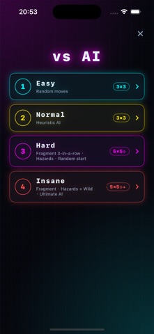 TicTacToe Wars - Neon XO Screenshot 1 of 5