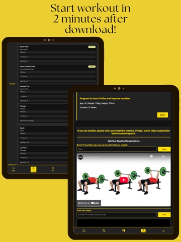 Fitness AI - Program Generator iPad screenshot