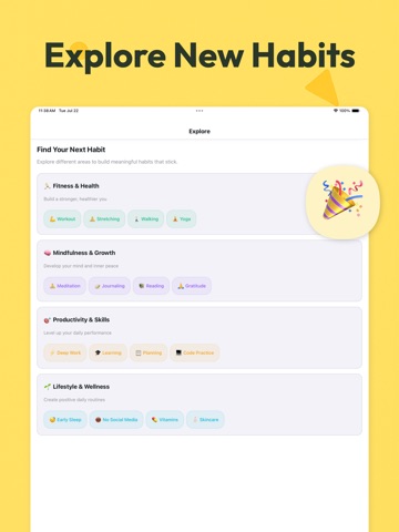 LifeStats - Habit Tracker iPad screenshot