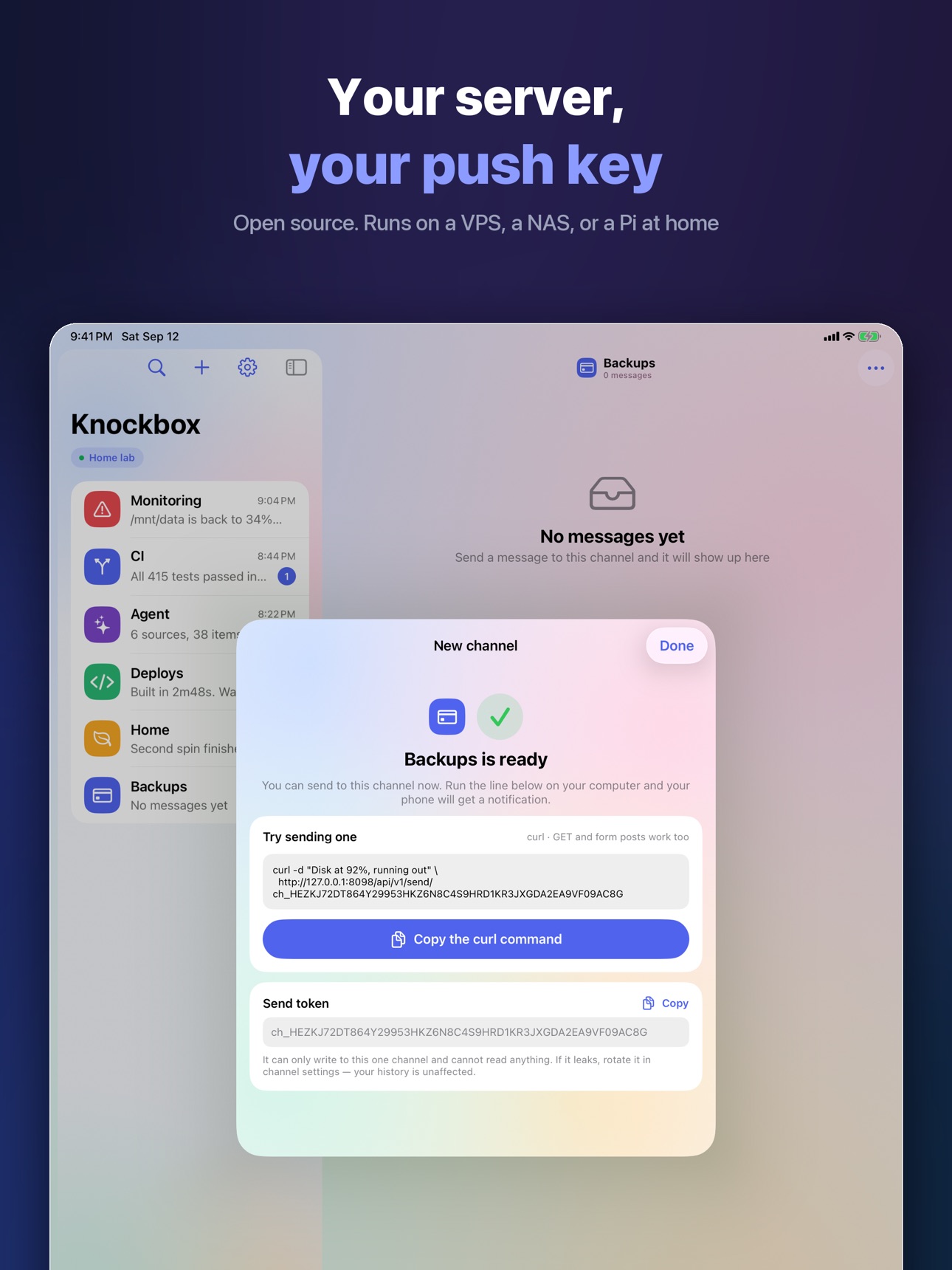 Screenshot 7 of Knockbox – Self-Hosted Push