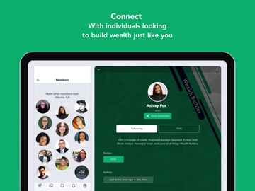 WealthBuilders Community iPad screenshot