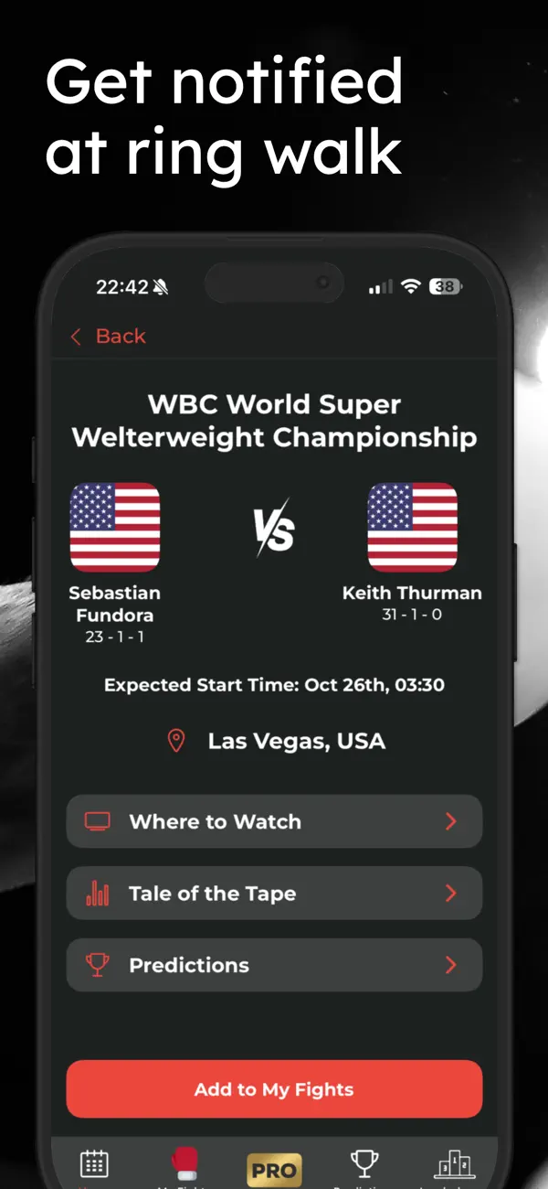 Screenshot #2 pour Ringwalks: Boxing & MMA Alarm
