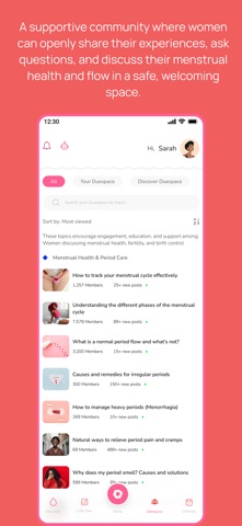 Due: Women's Health Tracker screenshot