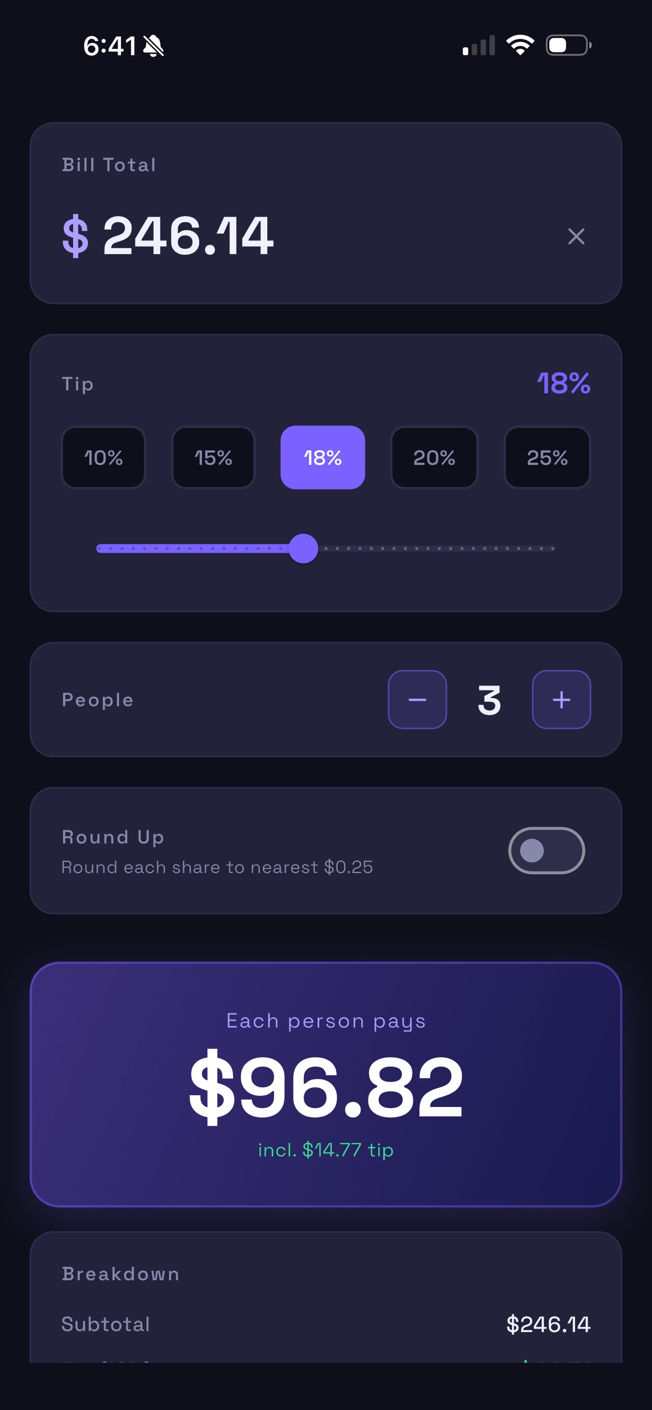 Screenshot 1 of split_it