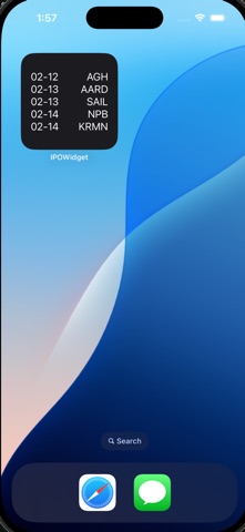 IPOWidget Screenshot 2 of 3