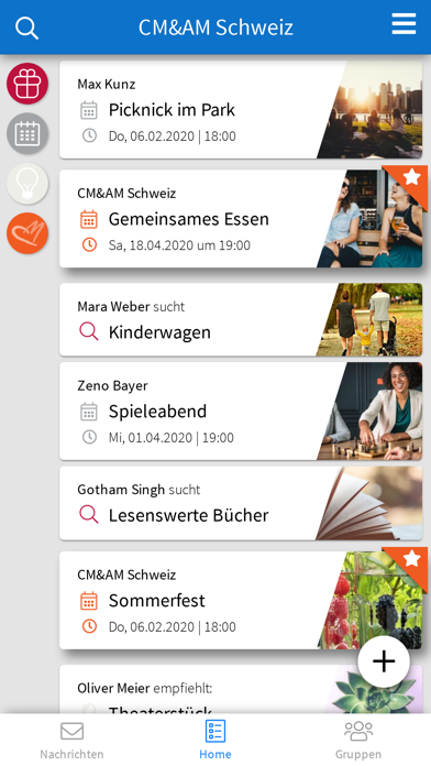 CM&AM Schweiz app screenshot