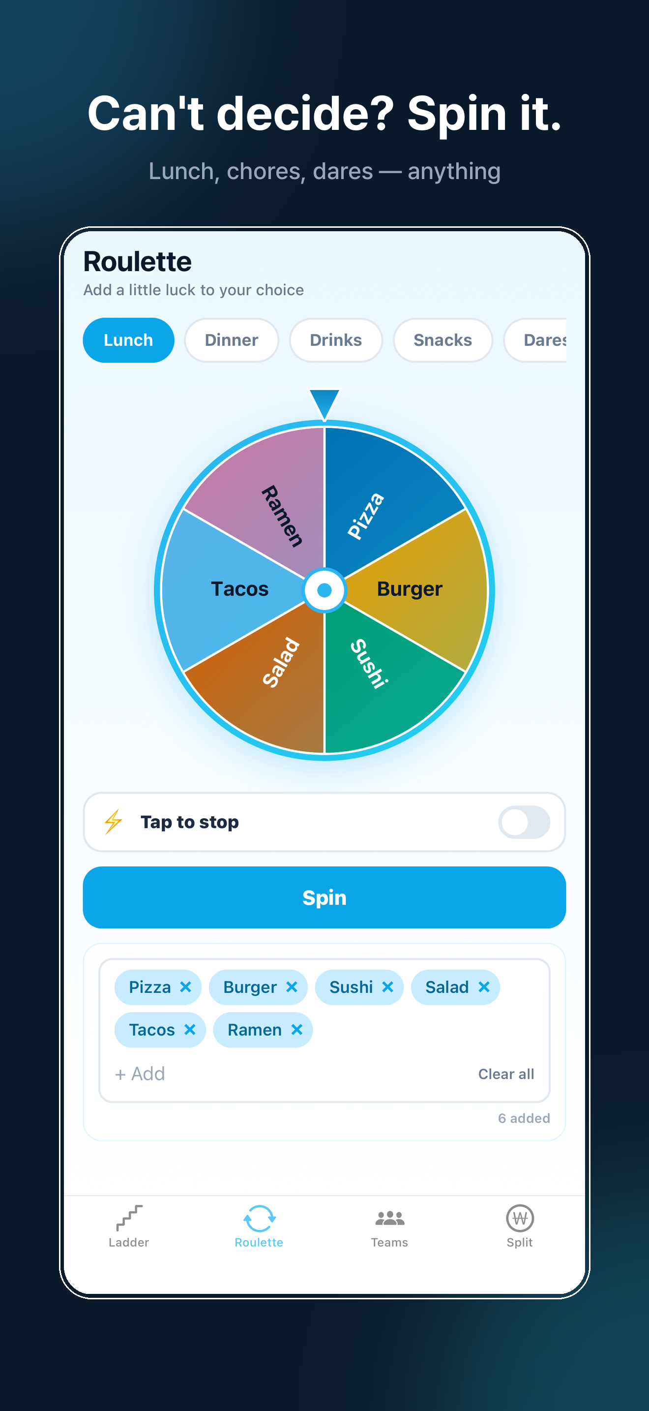 PickPop Decide screenshot 2