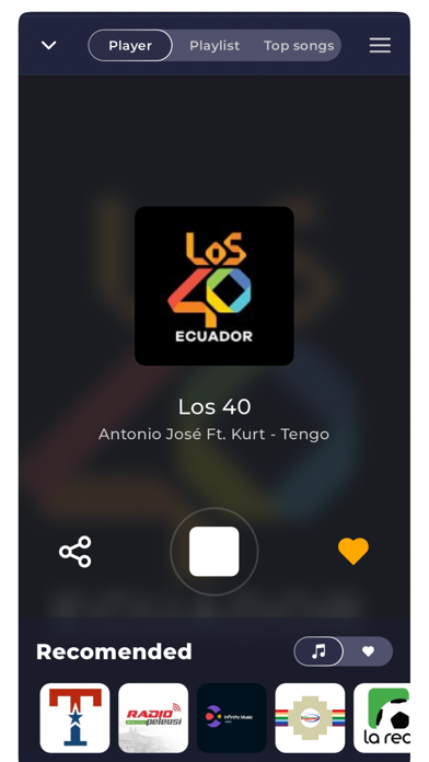 Screenshot 2 of Radio Ecuador Live FM & AM App