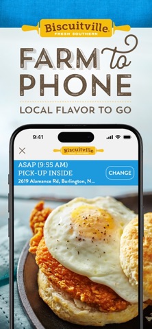 Biscuitville Fresh Southern iPhone screenshot