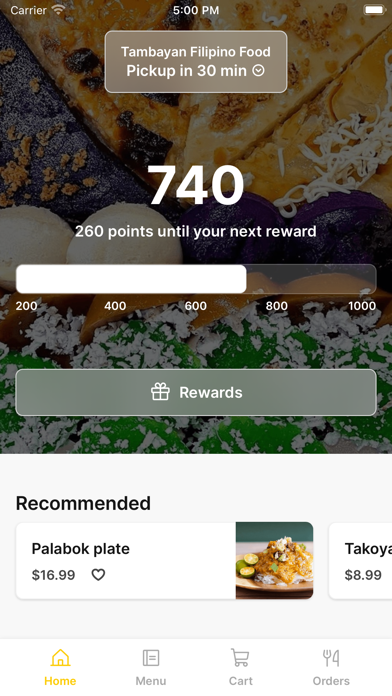 Tambayan Filipino Food iPhone screenshot 1 - Food & Drink app