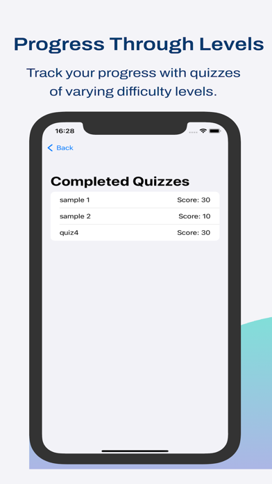 Vocabulary Test Screenshot