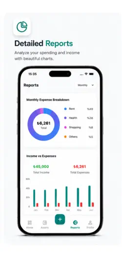 Скриншот ODS Finance Tracker на iPhone 4