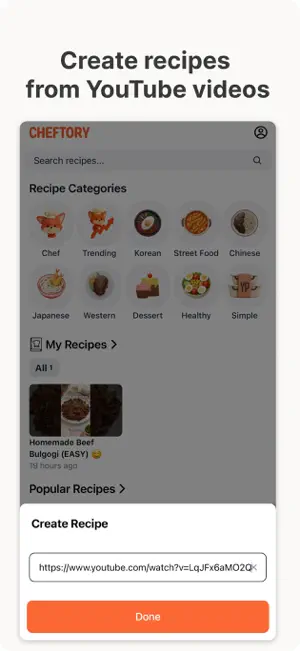 Cheftory: Video Recipes screenshot 1