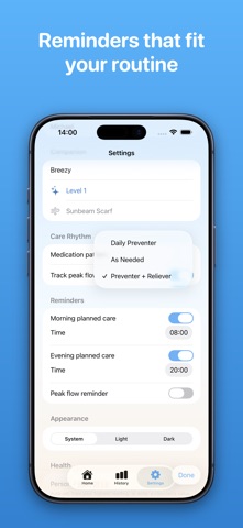 Eazy Breezy: Asthma Tracker iPhone screenshot