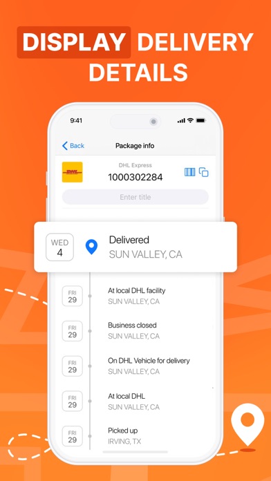 ‎Package Delivery Tracker App Screenshot