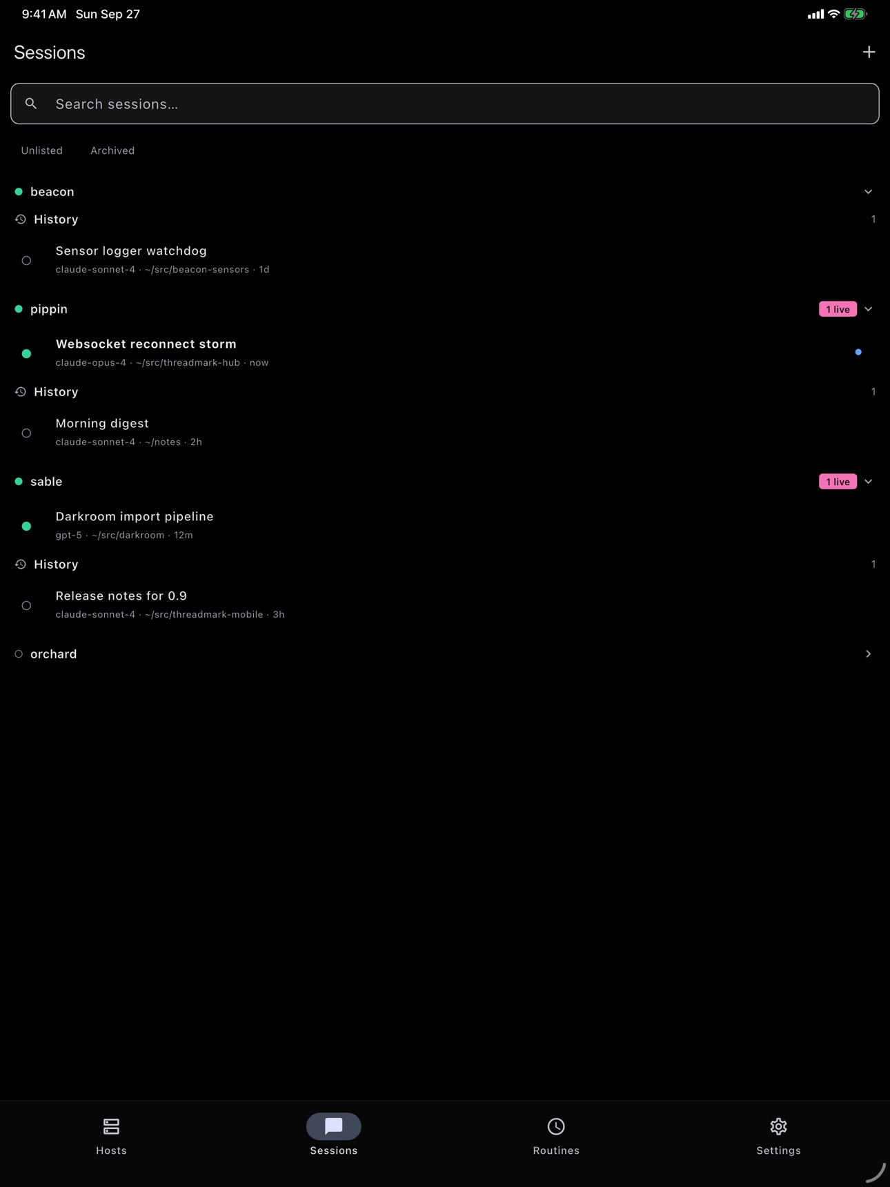 Screenshot 10 of Threadmark Mobile