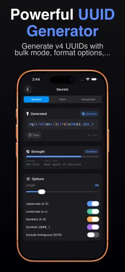 Screenshot von Forge — Developer Toolkit auf dem iPhone 6