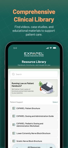 EXPAREL® NOW iPhone screenshot