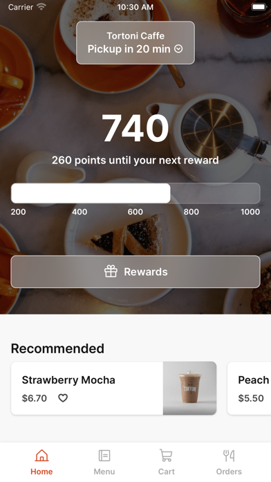 Tortoni Caffe Screenshot