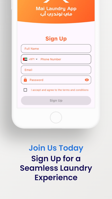 Mai Laundry App Screenshot