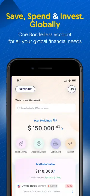 Borderless: Save & Invest screenshot 1