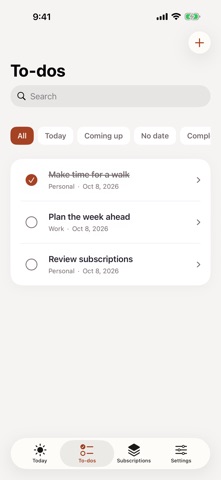 Tally: Tasks & Subscriptions screenshot 2