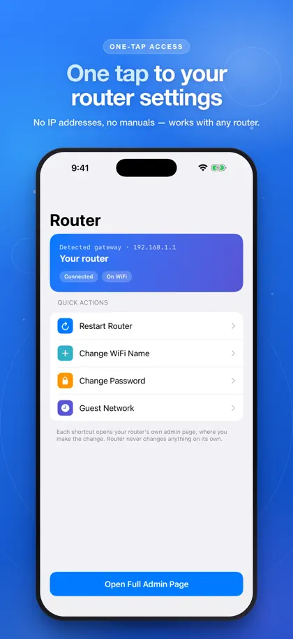 Screenshot 6 von 6 zu Router Setup Page: WiFi Admin