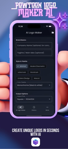Powtoon AI : Generator Logo screenshot