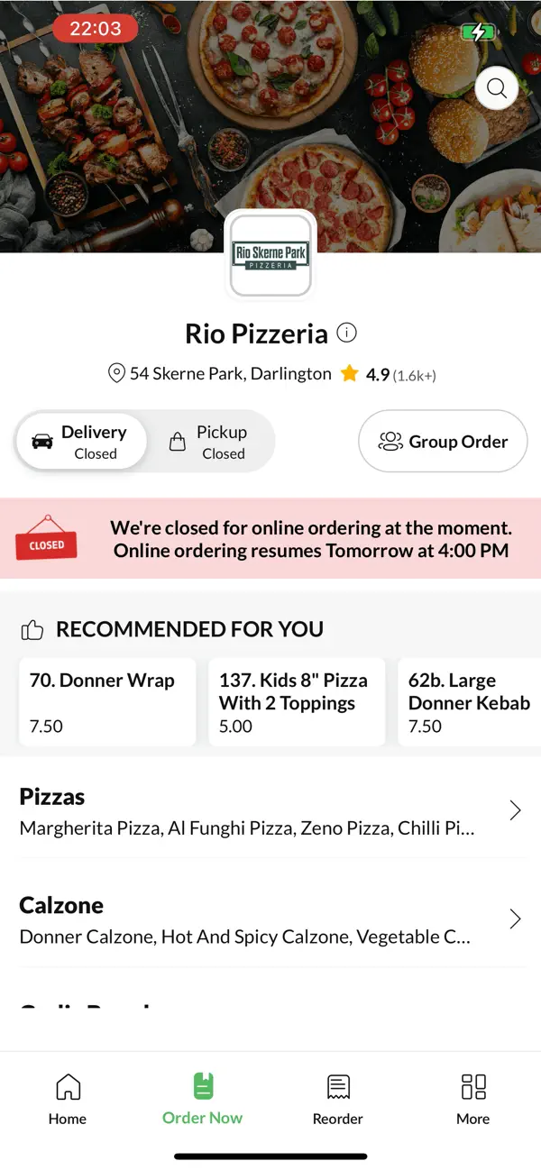 Screenshot #2 pour Rio Pizzeria.