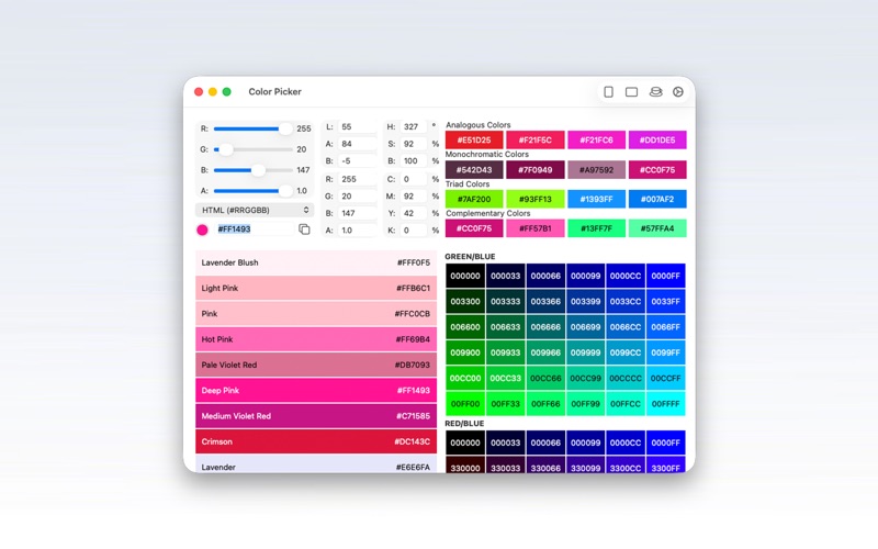 Color Picker · Color Palette iPhone screenshot