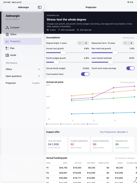 Aidmargin: College Offers screenshot 6