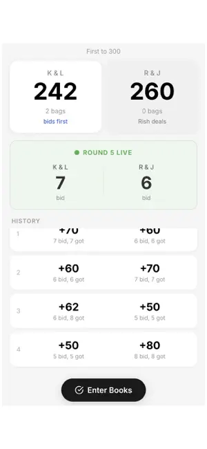 Spades Scorekeeper Pro screenshot 4