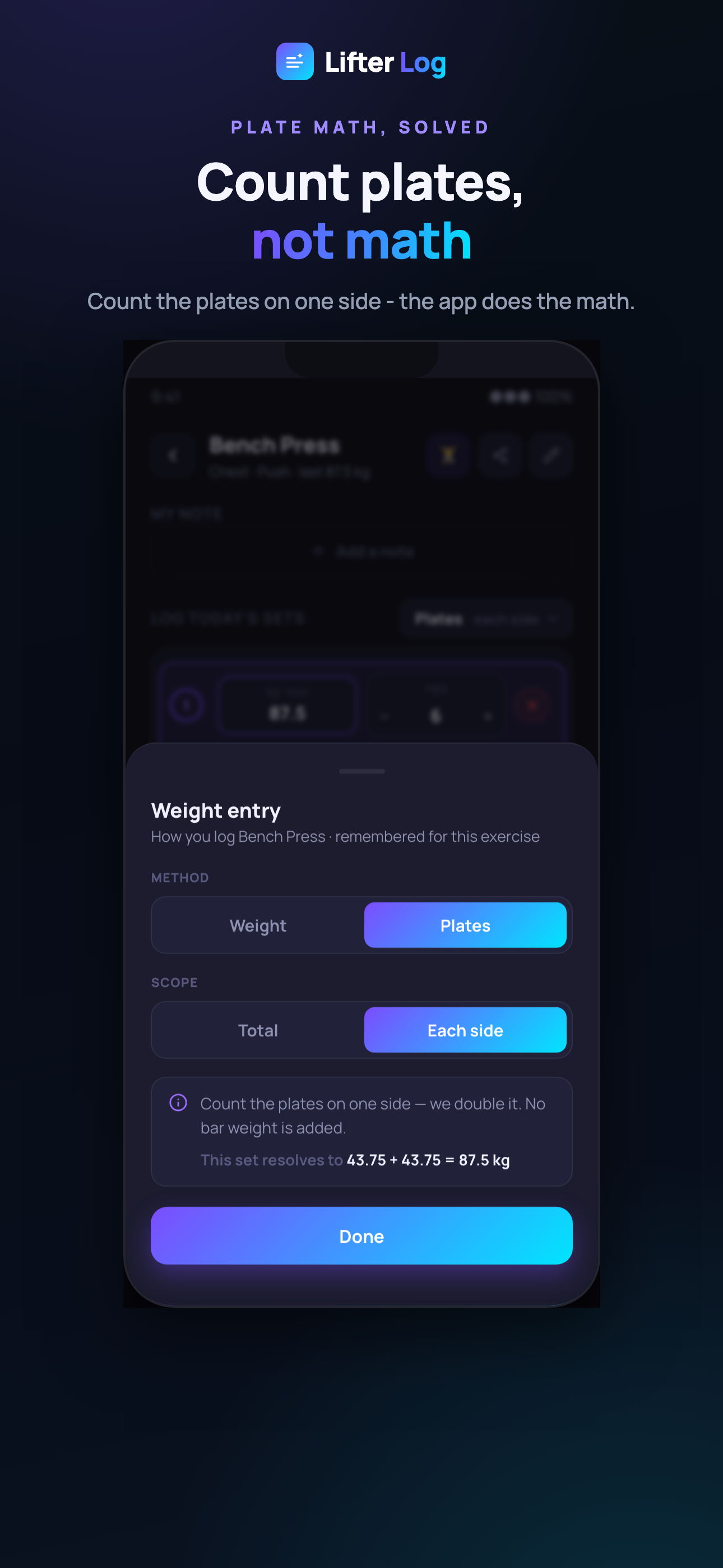 Lifter Log – Workout Tracker screenshot 3