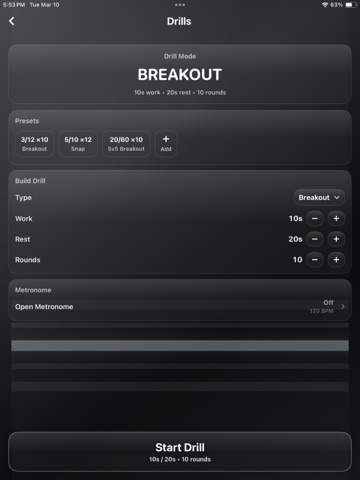 Paintball Timer iPad screenshot