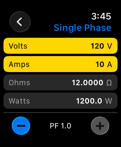 OHMs Law Calc