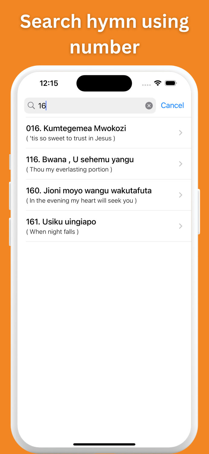 Tenzi Za Rohoni Swahili