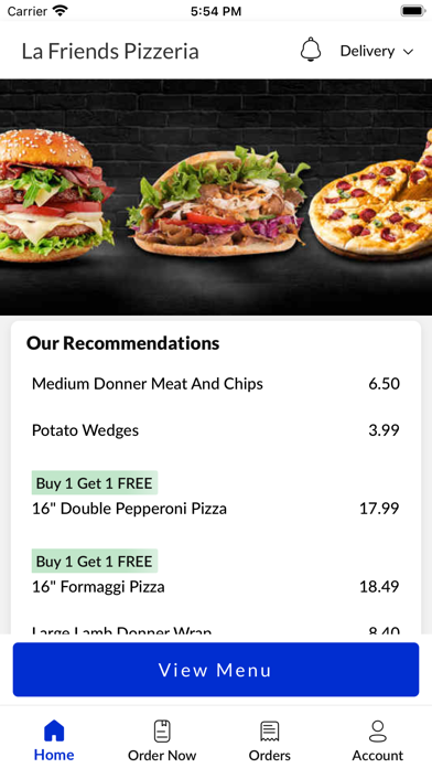La Friends Pizzeria. Screenshot