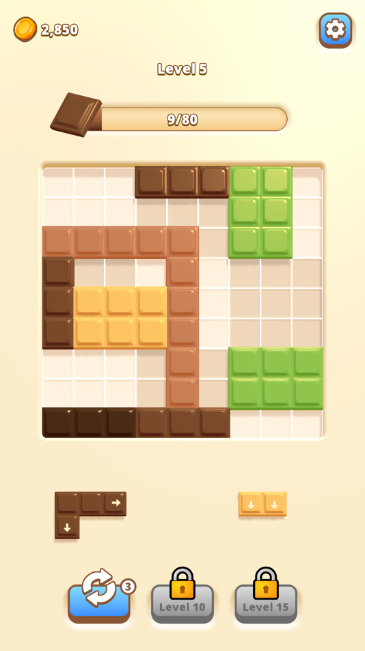 #1. Chocobricks: Block Puzzle! (iOS) By: Lucas Piloto
