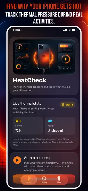 HeatCheck - Overheat Monitor screenshot 1