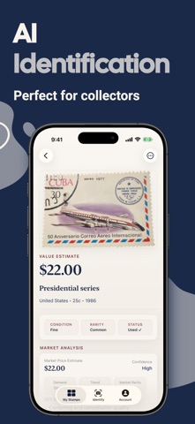 Stamp Identifier: StampBrain iPhone screenshot