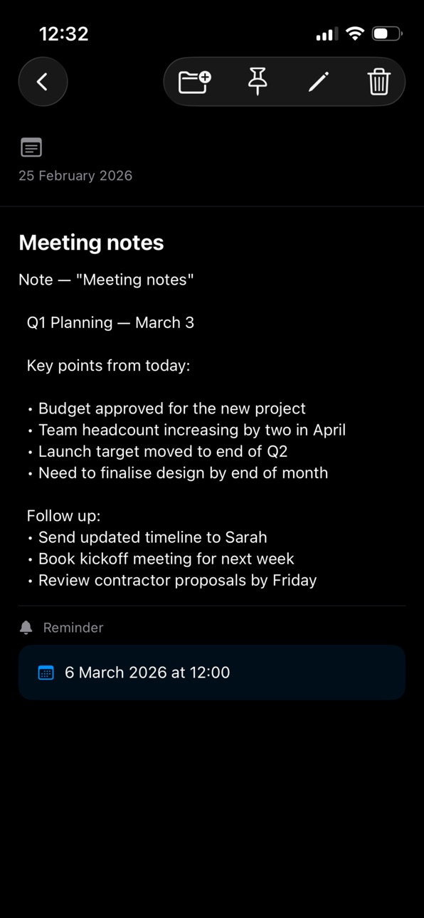 iPhone screenshot