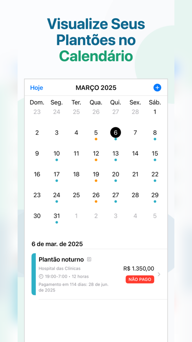 Plantãozinho iPhone screenshot 3