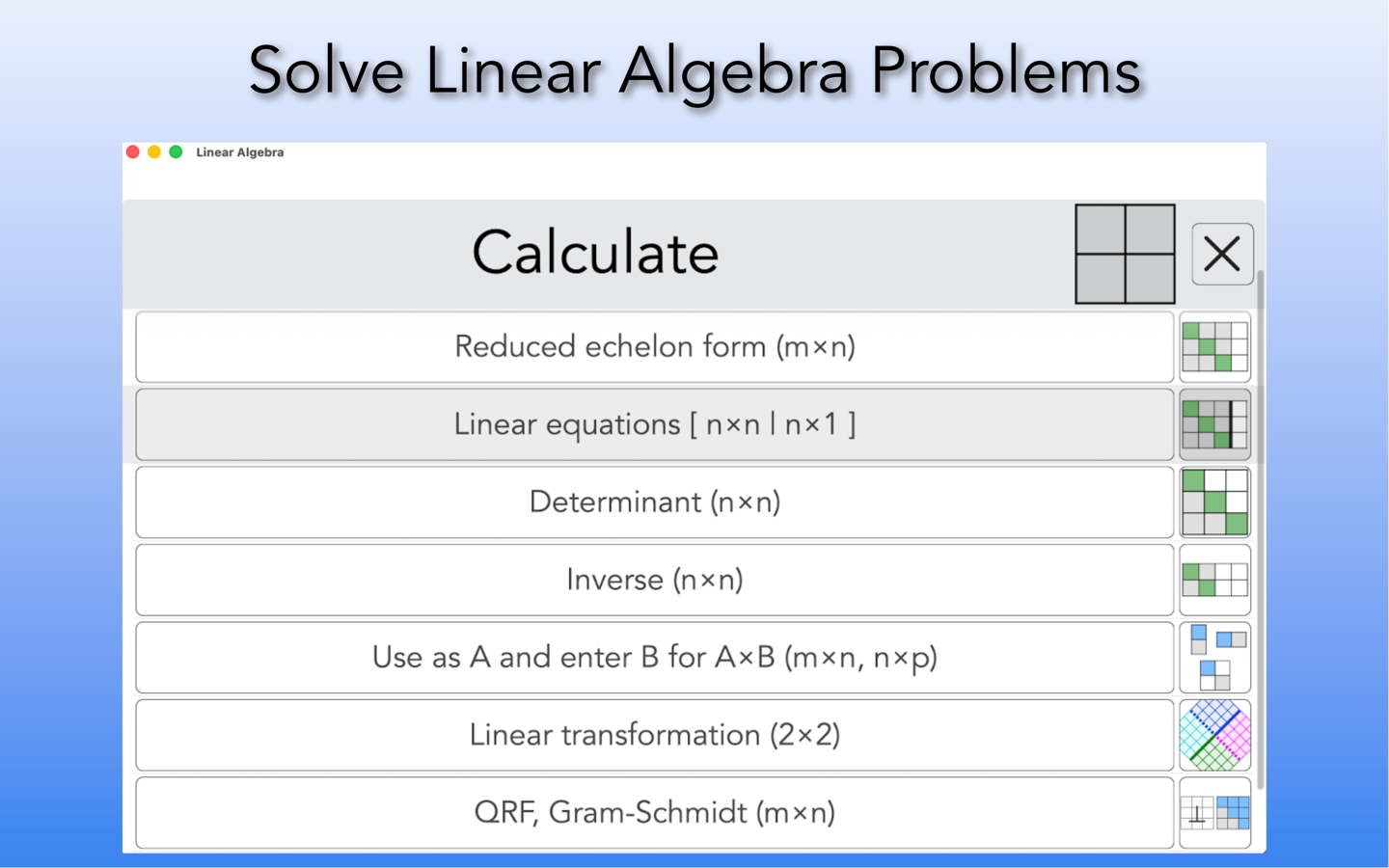 Linear Algebra World