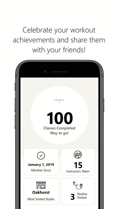 Forte Pilates Studio iPhone screenshot 4 - Health & Fitness app