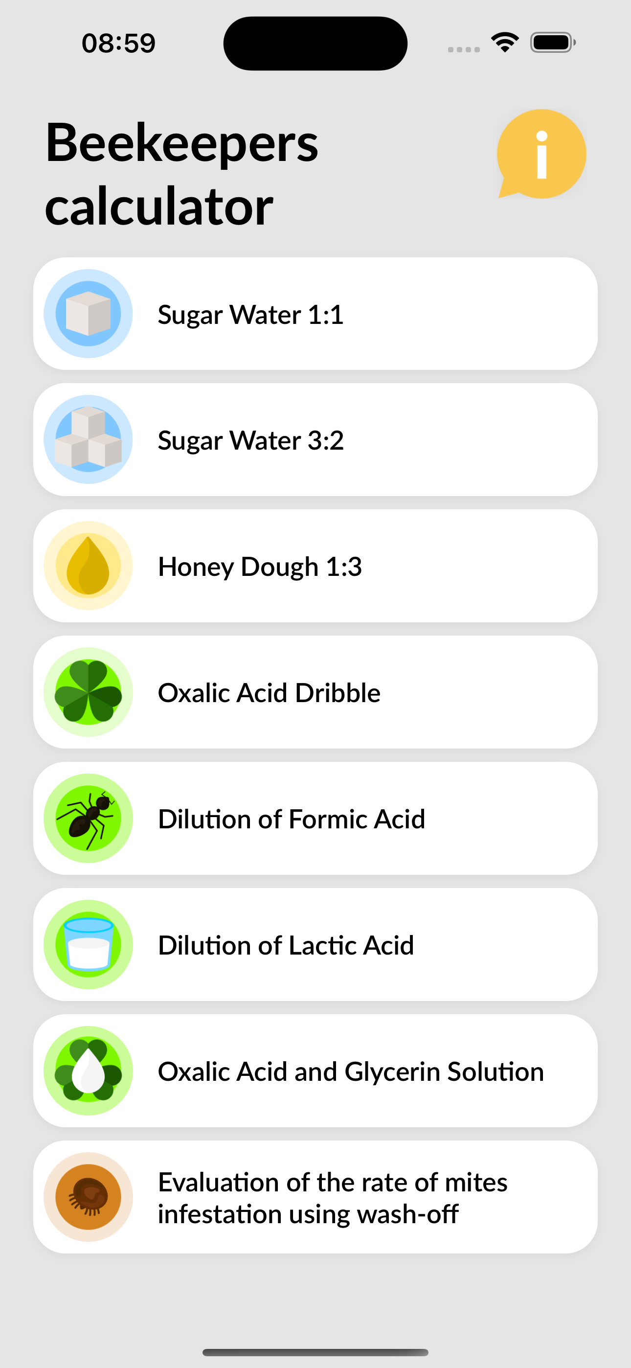 Beekeepers calculator