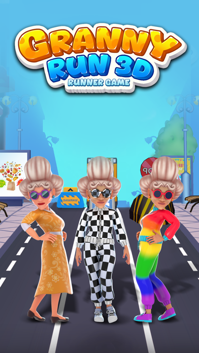 Granny Run 3D runner Game Screenshot