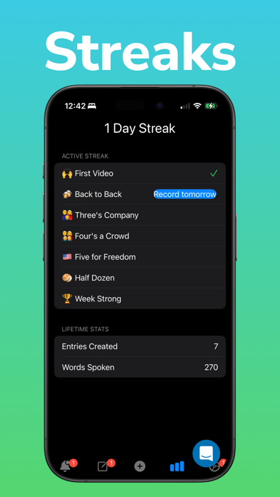 1 Minute Journal: Daily Videos Screenshot