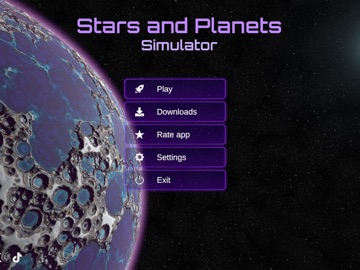 Stars and Planets Simulator iPad screenshot